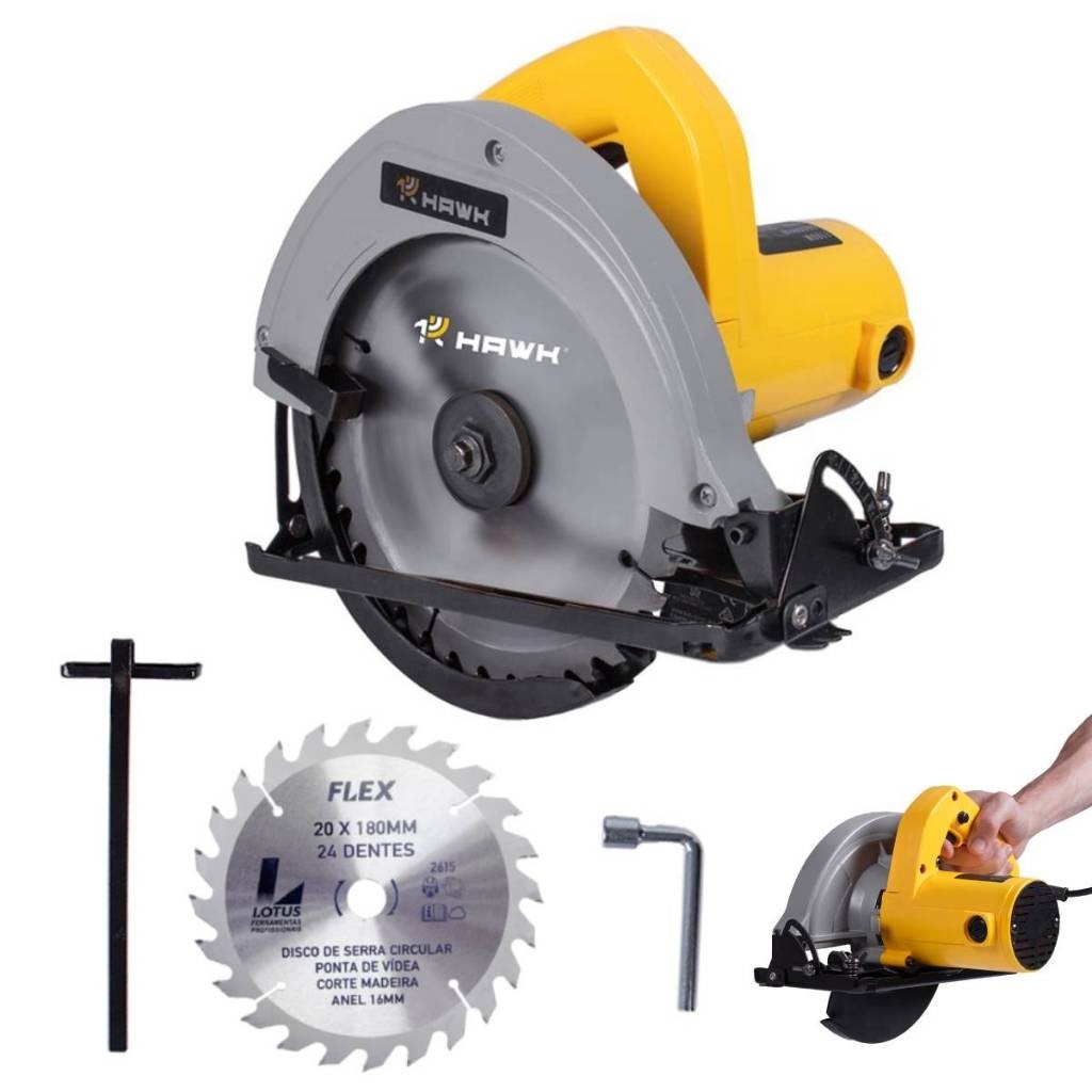 Serra Circular 1100W Hawk: Cortes Precisos!