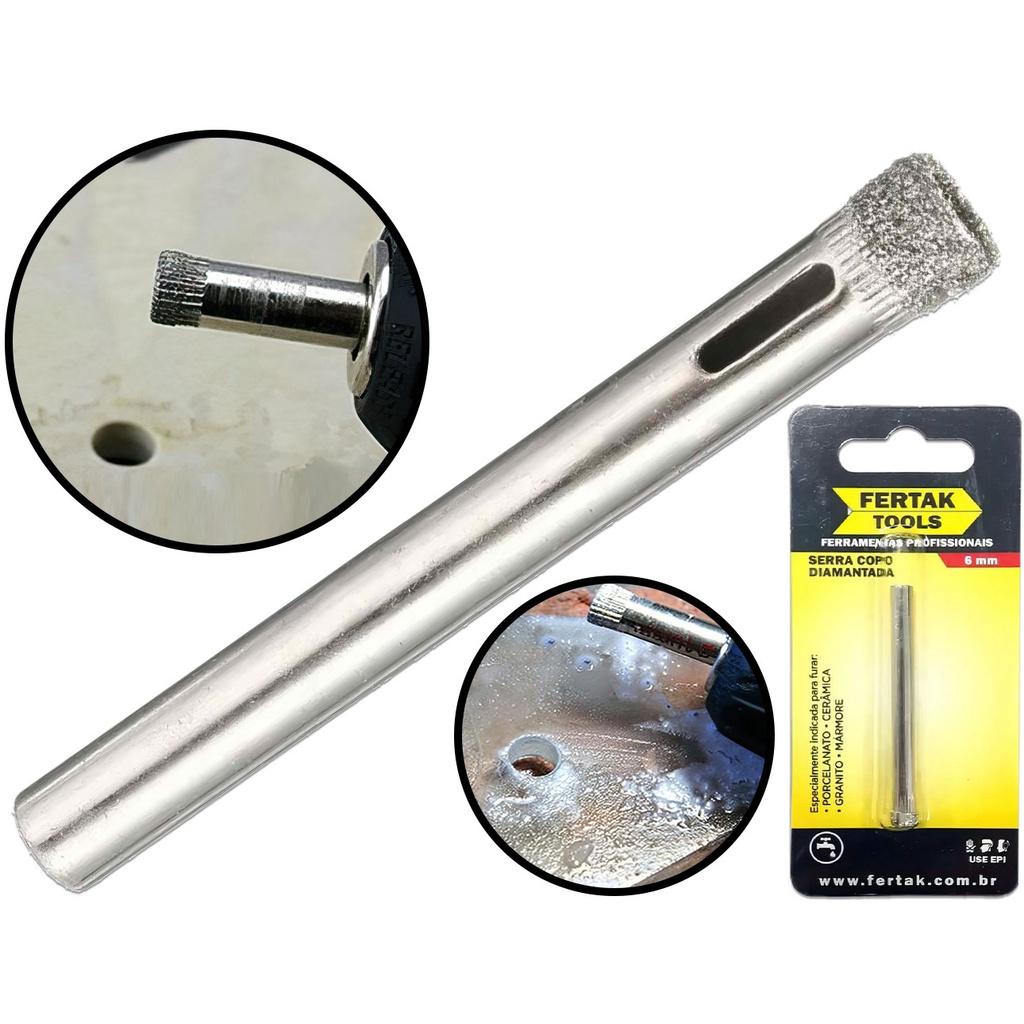 Serra Copo Diamantada 6mm: Corte Preciso e Fácil!