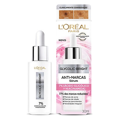 Sérum Glycolic Bright L'Oréal: Adeus Marcas!