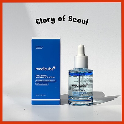 Sérum Hialurônico Medicube: Hidratação 144h + 13 Peptídeos