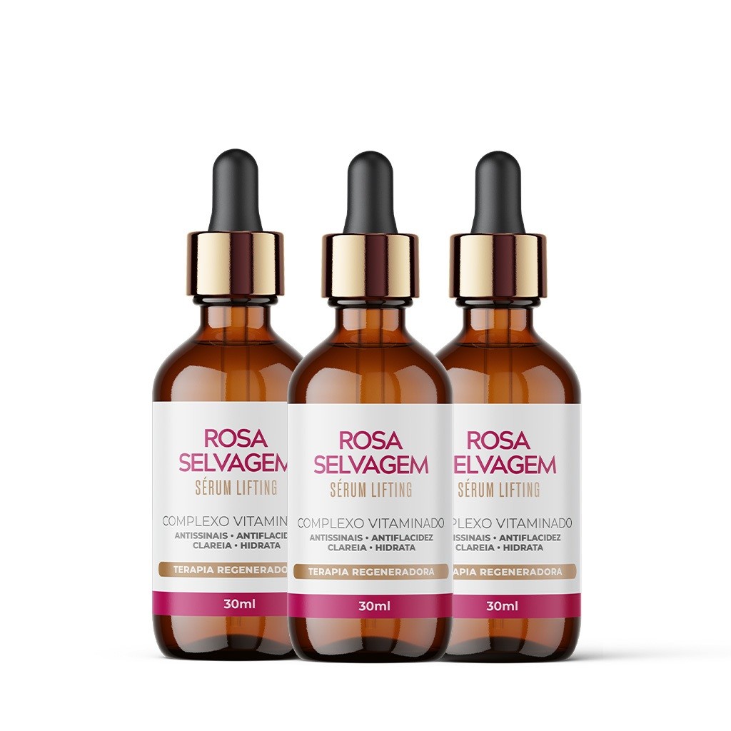Serum Lifting Rosa Selvagem: Rejuvenesça Sua Pele!