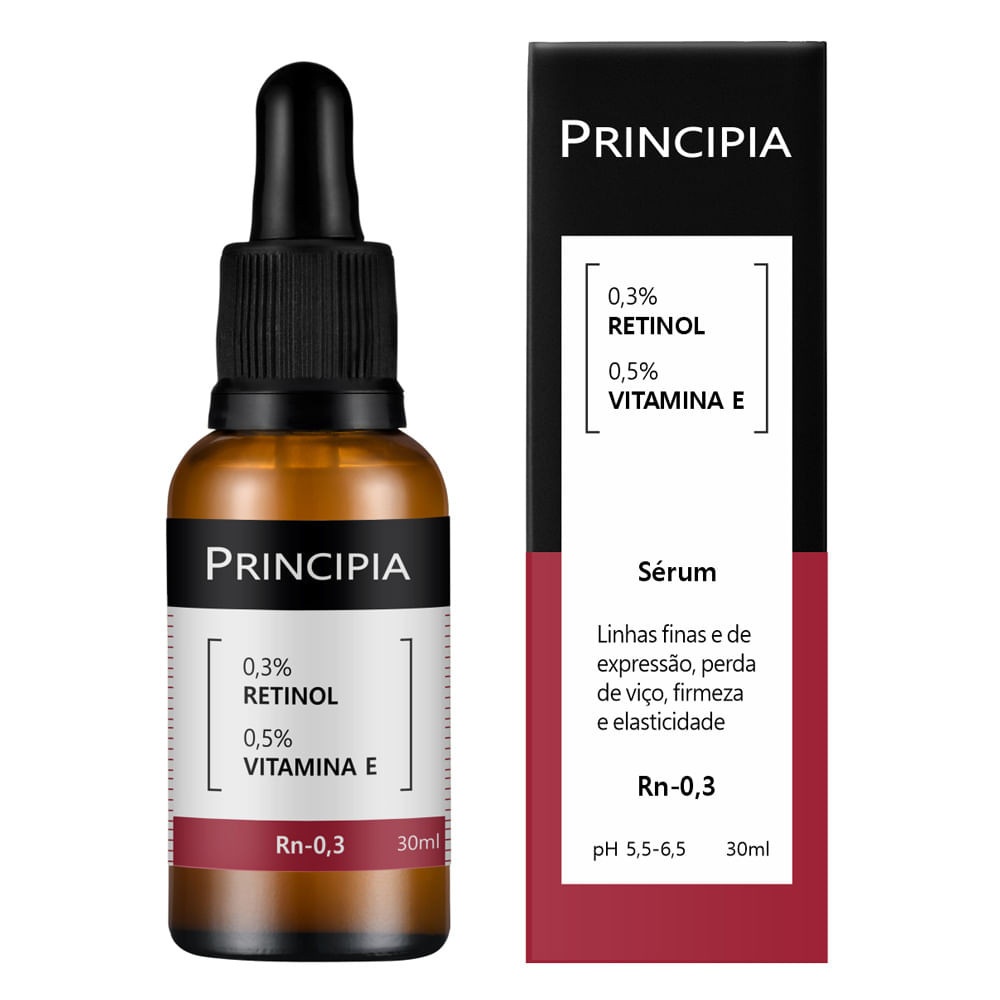 Sérum Principia Retinol 0,3% + Vitamina E: Rejuvenesça!