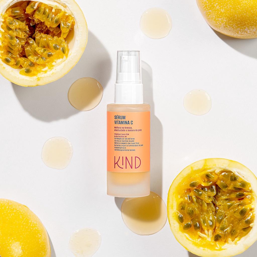 Sérum Vitamina C Pura KIND: 15% + Extrato de Maracujá