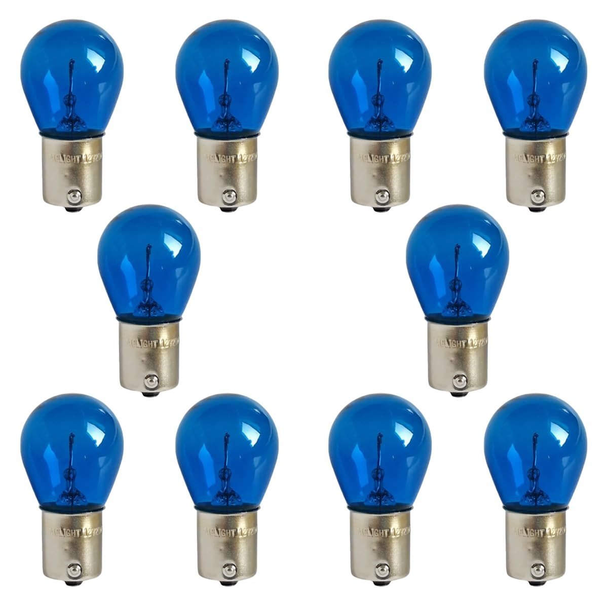 Kit 10 Lâmpadas Seta P21W 1156 BA15S 12V 21W - Alto Brilho e Durabilidade