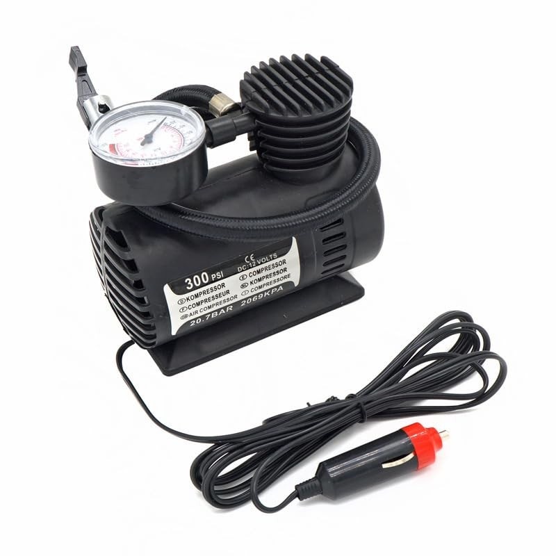 Mini Compressor de Ar 300 PSI 12V: Inflador de Pneu Essencial para Seu Carro