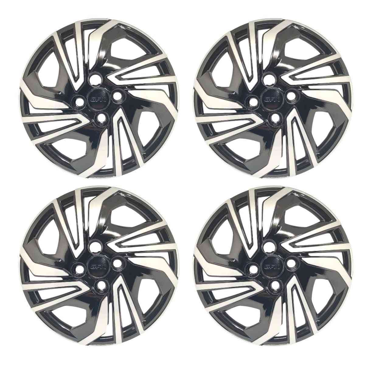 Kit 4 Calotas Esportivas Aro 14 Onix 2023-2024 - Preto/Prata: Renove o Visual do Seu Carro!
