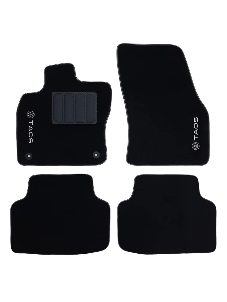 Tapete Taos Volkswagen Carpete Exclusive 5mm: Proteção e Estilo para Seu Carro (2021-2025)