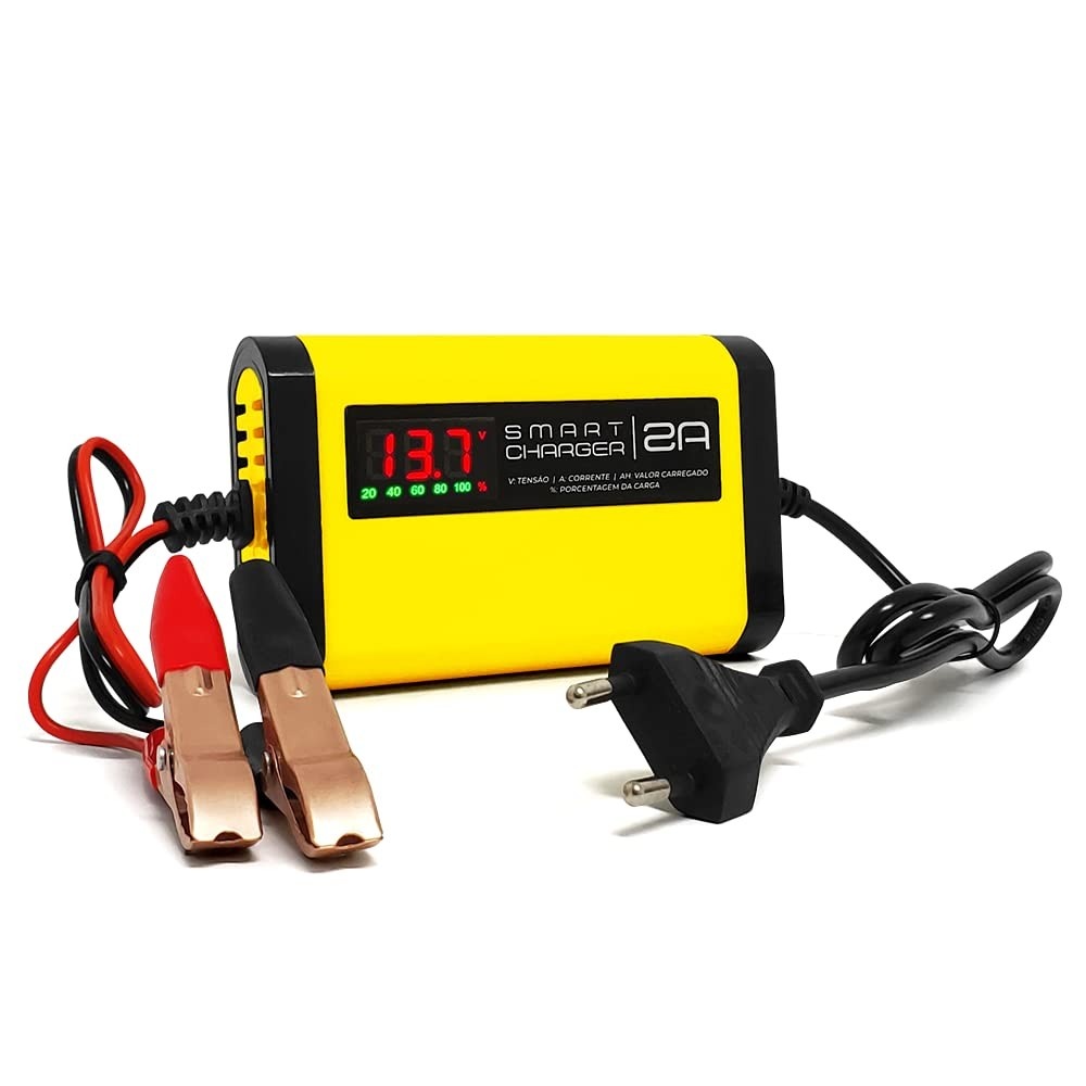 Carregador de Bateria Automotivo Smart Charger 2A Bivolt: Inteligência e Segurança para Seu Veículo