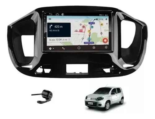 Central Multimídia 9" Fiat Uno (15-21) com Câmera de Ré: Tecnologia e Segurança no Seu Carro