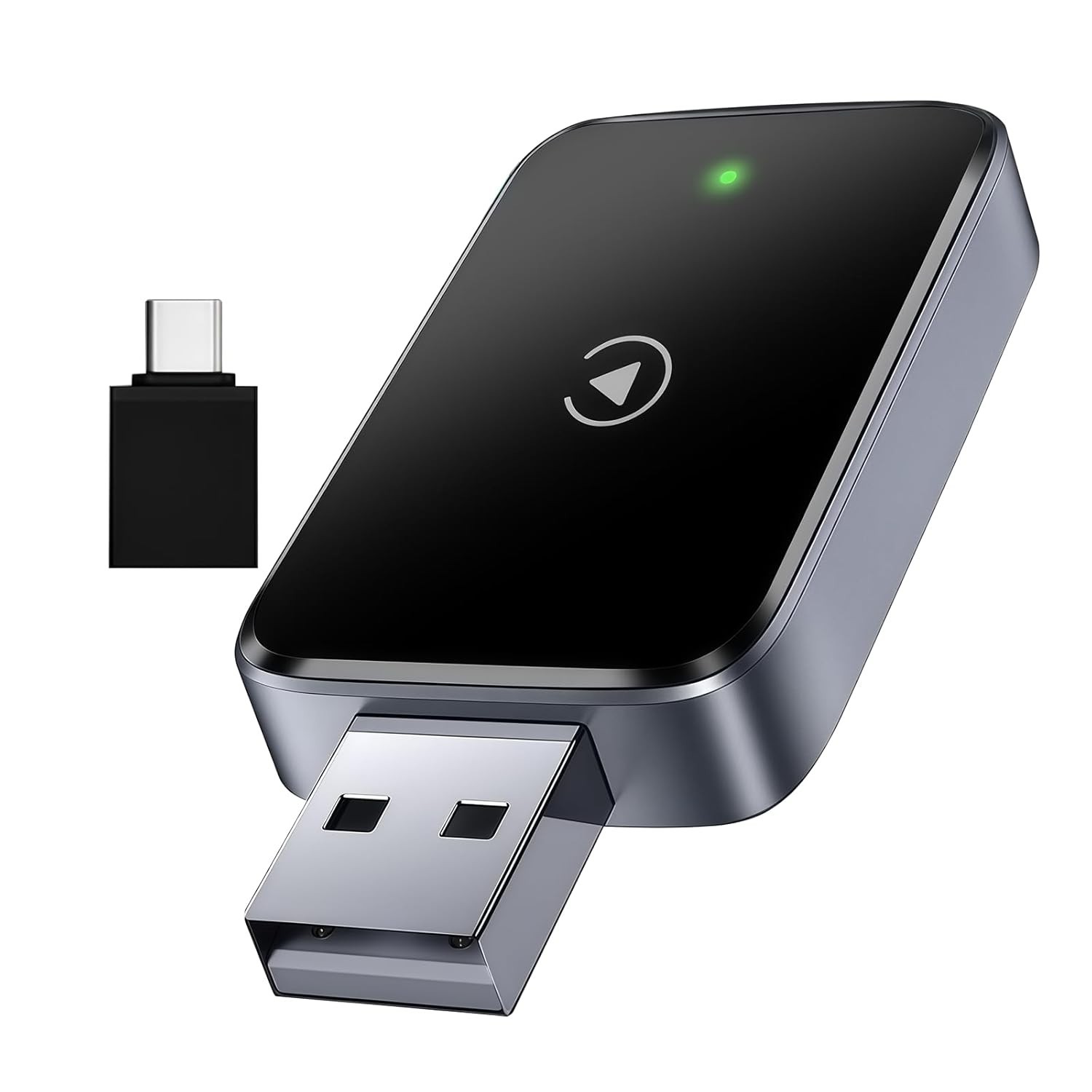 Adaptador CarPlay 2 em 1: Transforme seu Carro em um Centro de Entretenimento Sem Fio (Android/iPhone)
