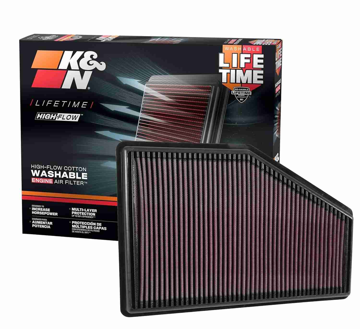 Filtro de Ar K&N de Alto Desempenho: Potencialize Seu Chevy/Buick/Cadillac e Economize!