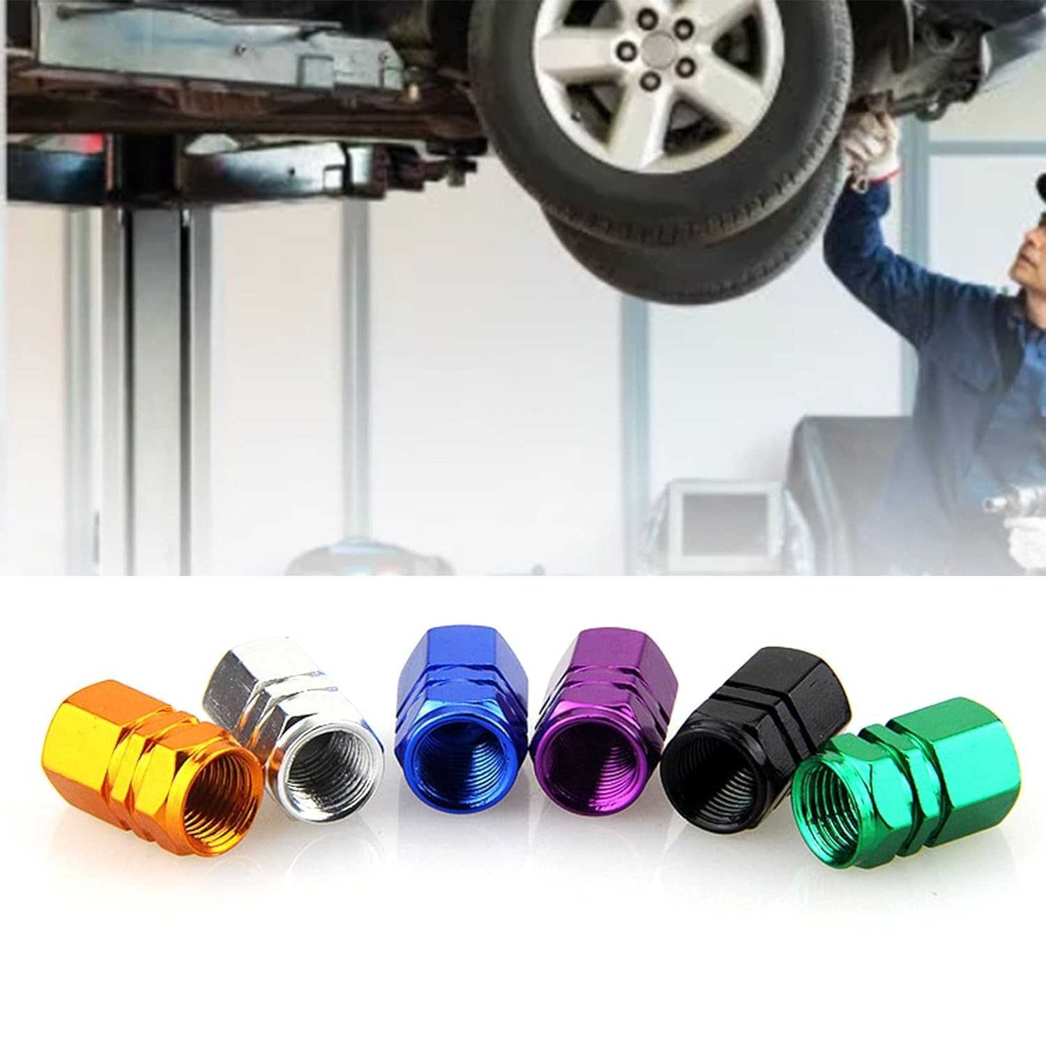 4 Pçs Tampas de Válvula de Pneu em Alumínio Coloridas - Segurança e Estilo para seu Carro