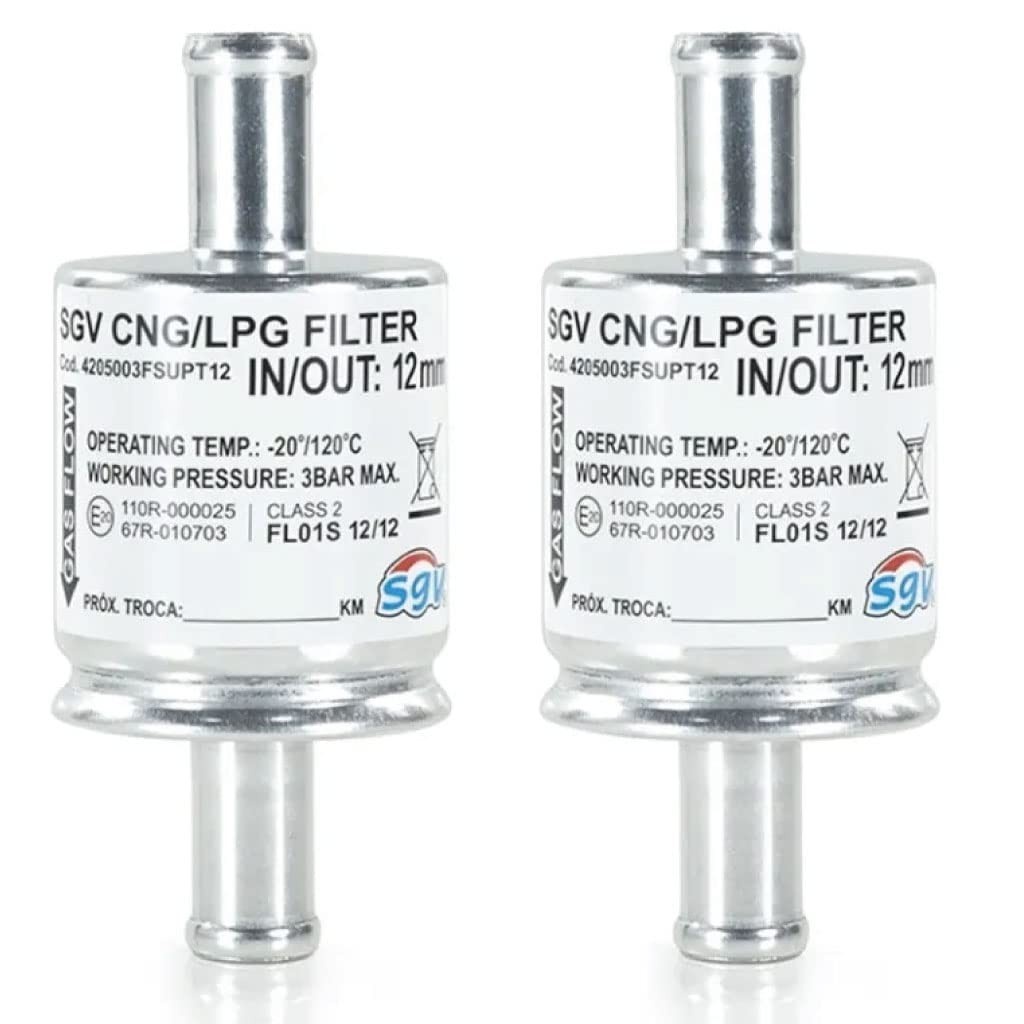 Filtros GNV 5ª Geração 12mm - Proteção Superior para seu Sistema de Gás Natural
