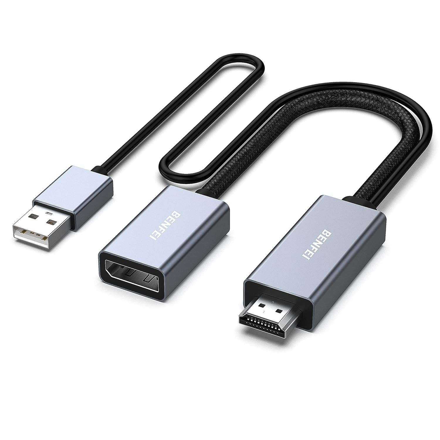 BENFEI Adaptador HDMI para DisplayPort: Conecte seu PC/Console a Monitores 4K@60Hz e Mais!