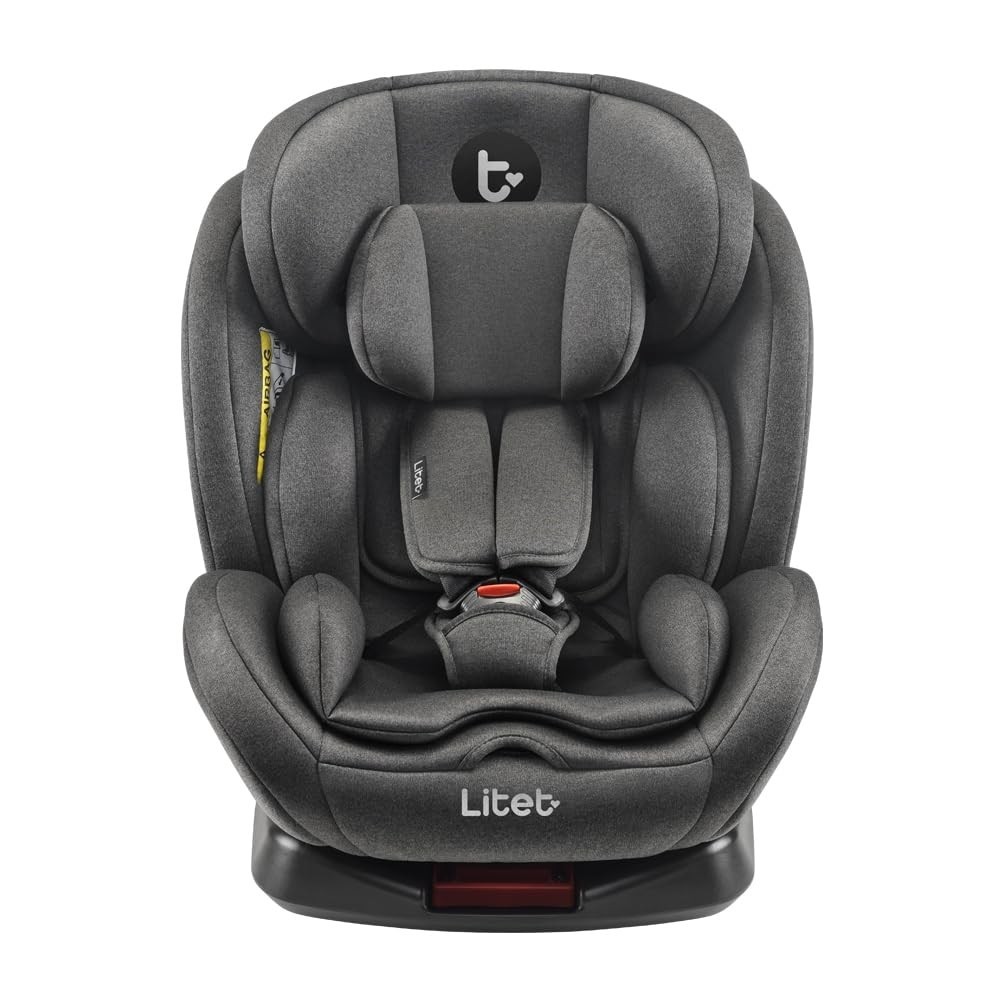 Cadeira para Auto Isofix 0-36kg com Rotação Snugfix Preta Litet: Segurança e Conforto para Seu Filho