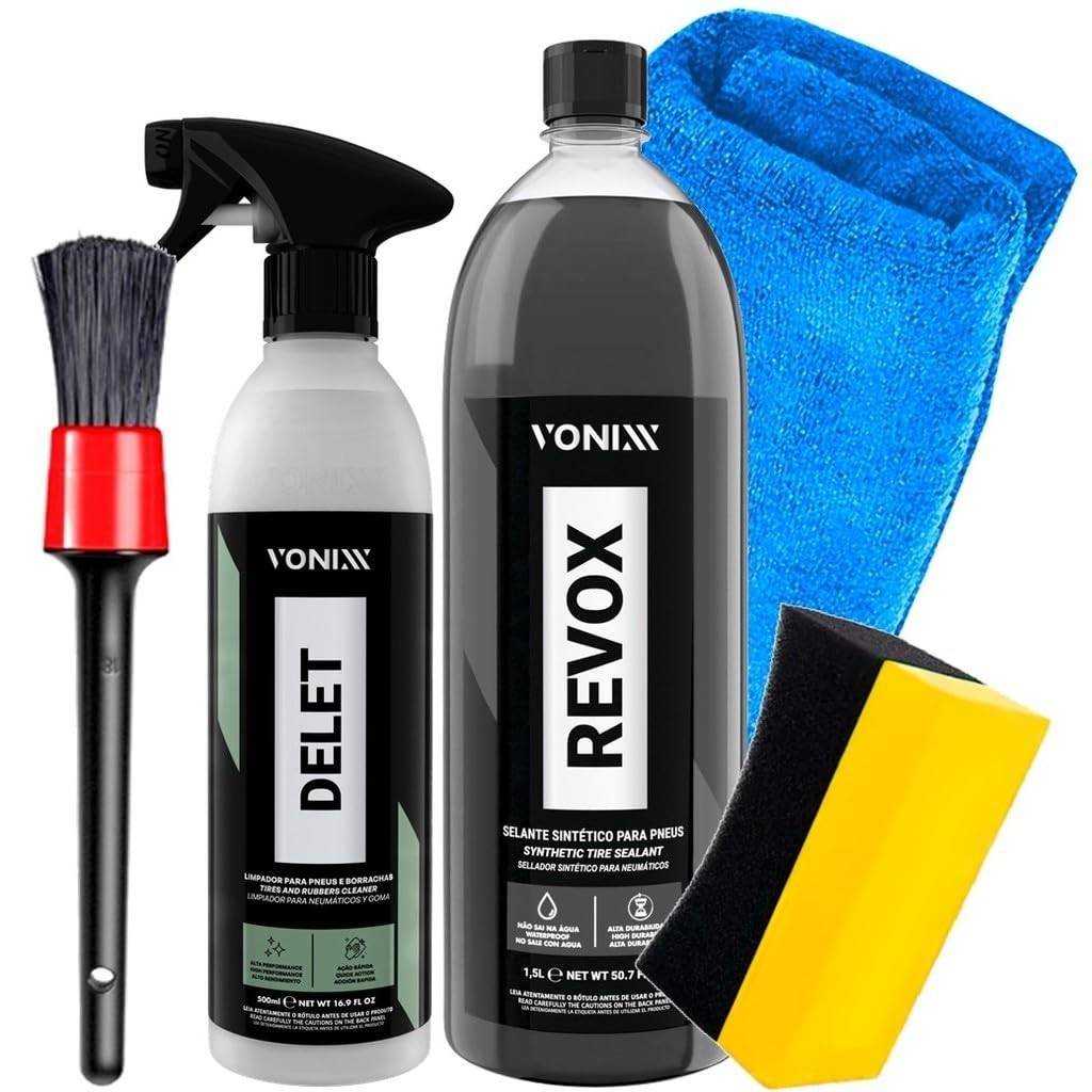 Kit Completo Vonixx Revox & Delet: Limpeza e Proteção Impecável para Seu Carro