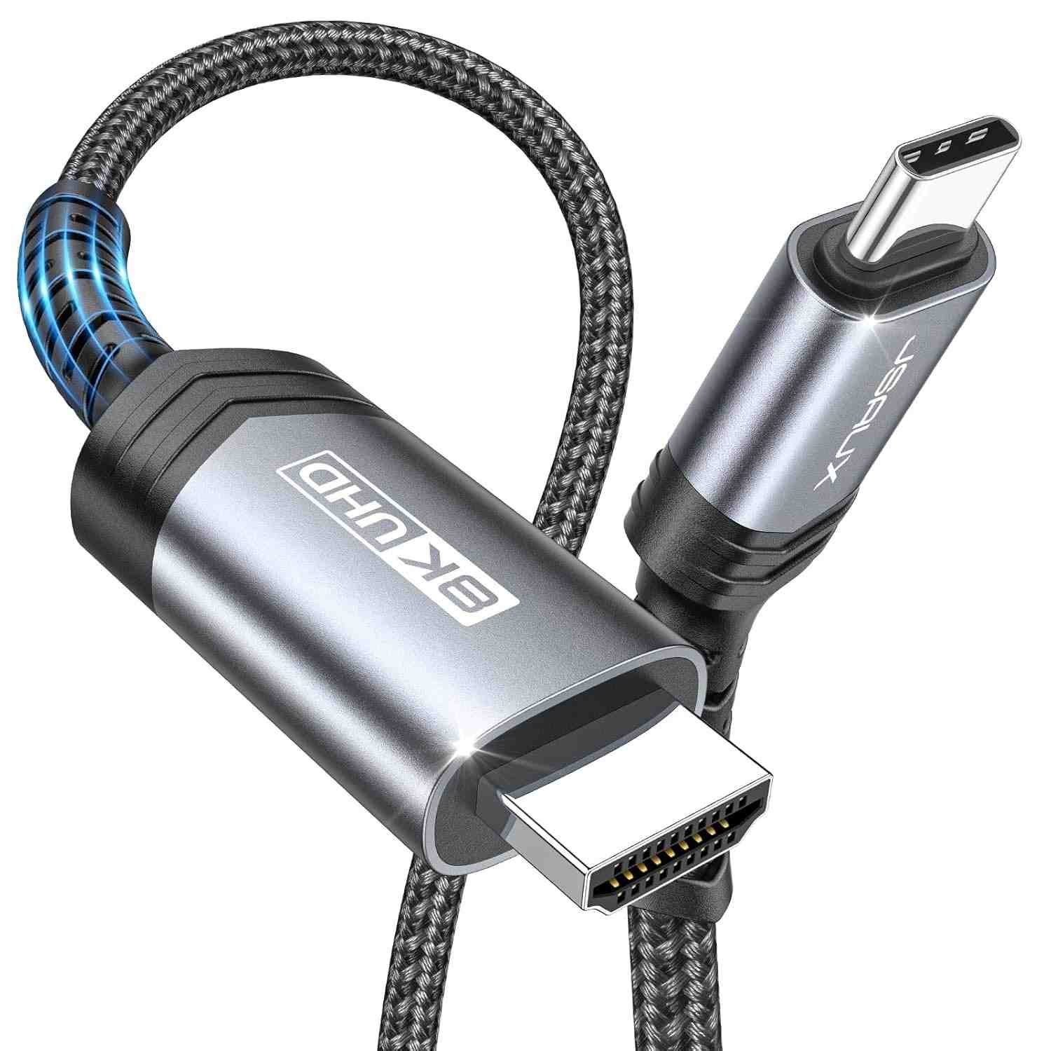 Cabo USB C para HDMI 2.1 JSAUX: Imersão 8K @60Hz, 4K @240Hz para seu Dispositivo