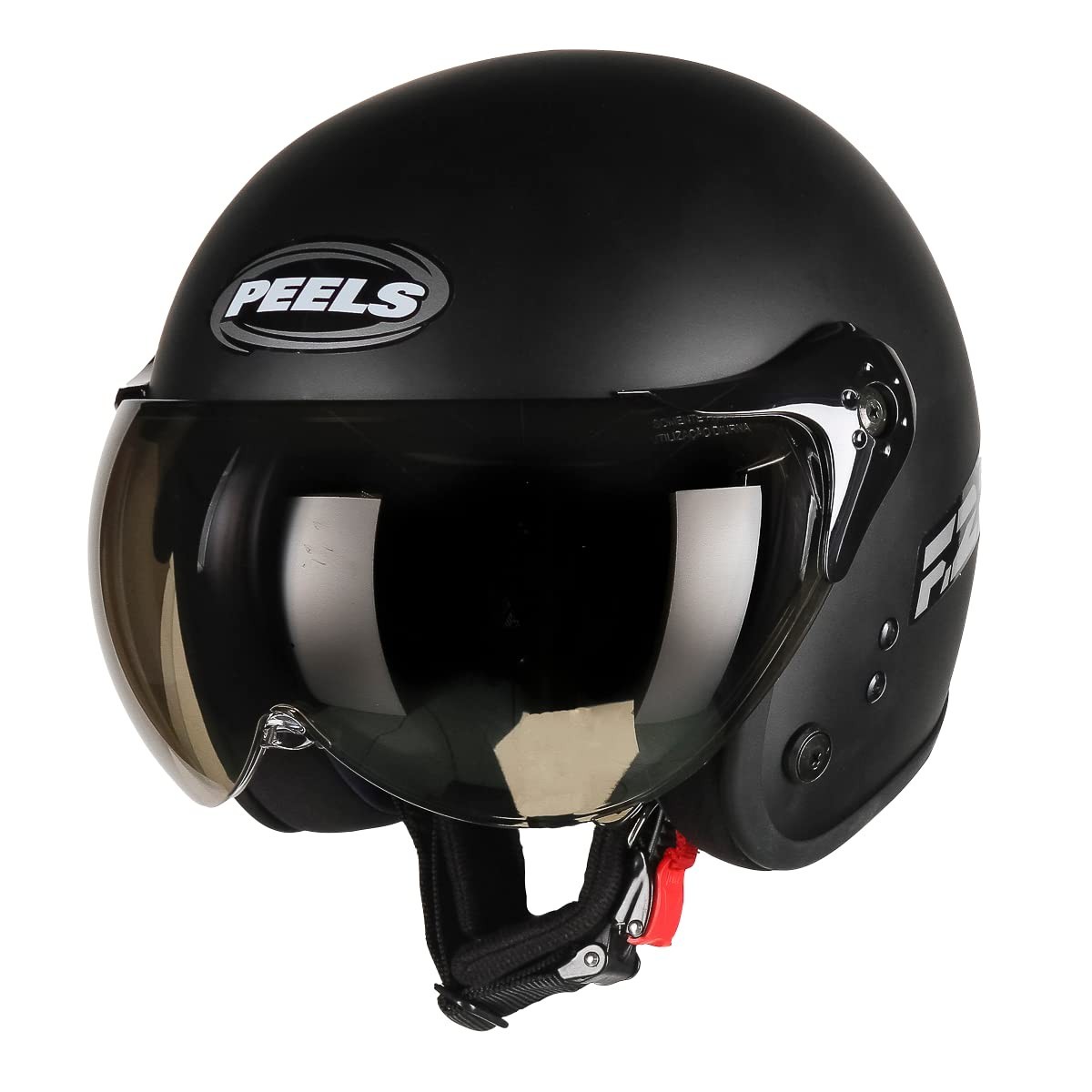 Capacete Aberto Moto Peels F-21 Classic Preto Fosco/Grafite - Conforto e Segurança para Seu Rolê!