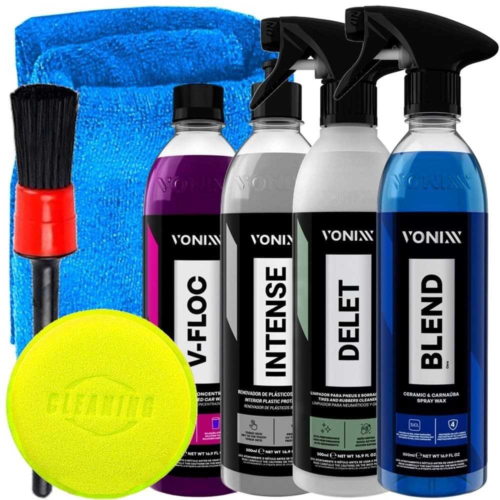 Kit Completo Vonixx: Limpeza Profunda e Proteção para seu Carro