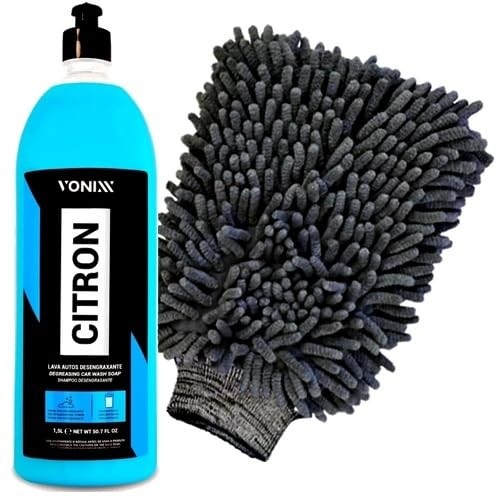 Kit Essencial Vonixx Citron 1,5L + Luva Karbox: Brilho e Proteção para Seu Carro!