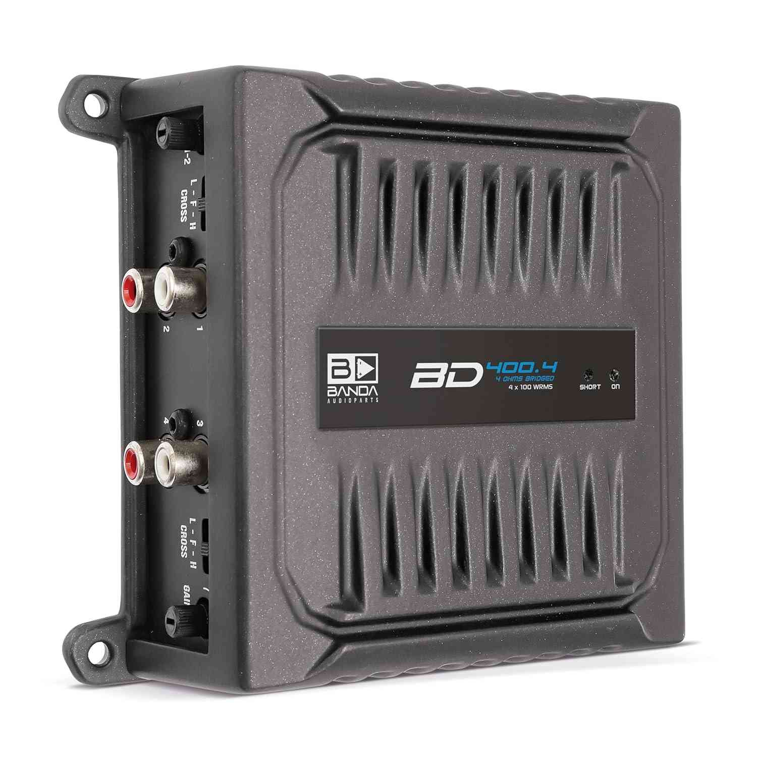 Amplificador AMP Banda BD400.4 4 Canais 400W RMS 2 Ohms ST/4 Ohms Bridge - Som Potente para seu Carro!