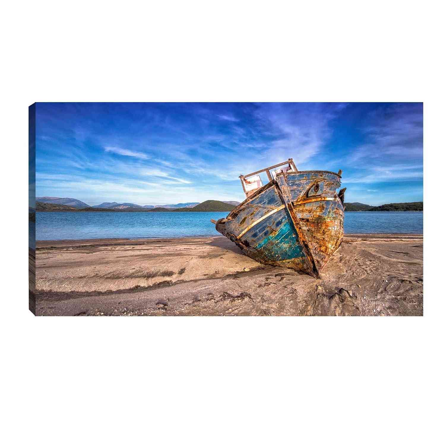 seu-transforme-praia-a-envelhecido-decorativo-barco-55x100cm-quadro-paisagem-com-a