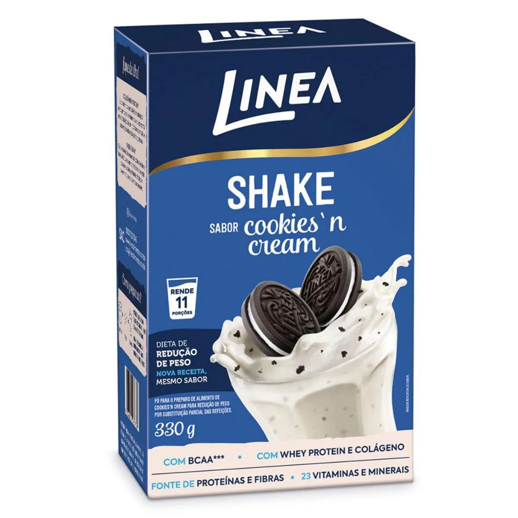Shake Cookies'N Cream Linea 330g: Prático, Saboroso e Nutritivo