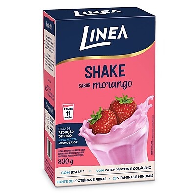Shake Linea Morango 330g: Emagreça com Sabor!