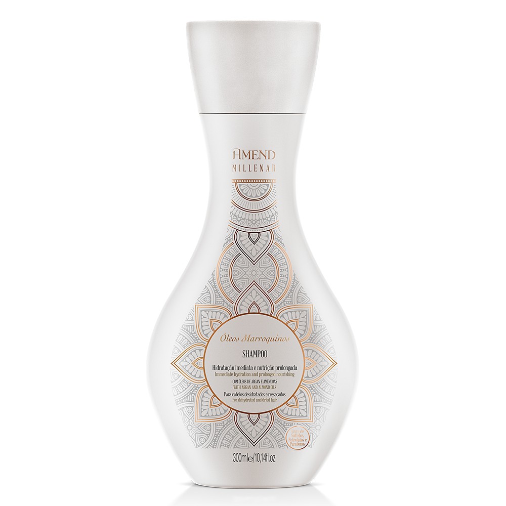 Shampoo Amend Millenar: Nutrição e Maciez Marroquinas