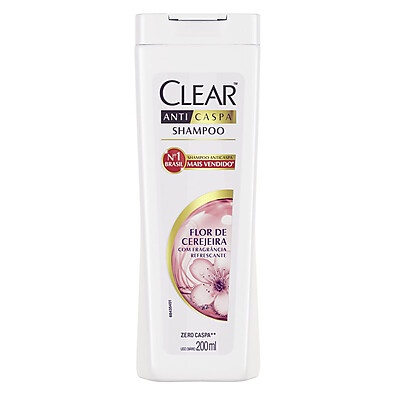 Shampoo Anticaspa Clear Women Flor de Cerejeira 200ml – Acabe com a Caspa