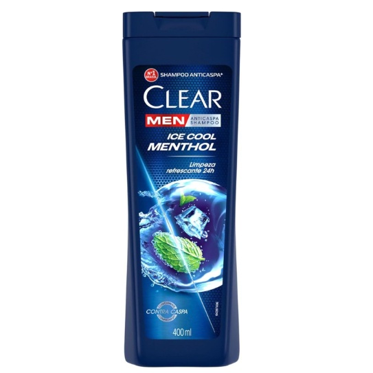 Shampoo Clear Men Ice Cool Menthol 400ml: Frescor e Combate à Caspa