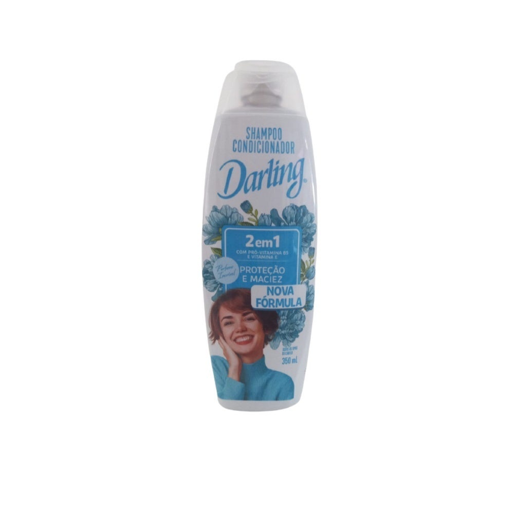 Shampoo Darling 2X1 350ml: Fórmula Perolada com Pro-Vitamina B5