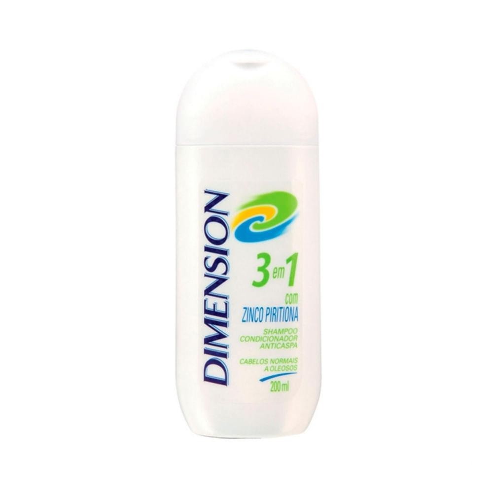 Shampoo Dimension 3 em 1: Limpeza, Caspa e Condição