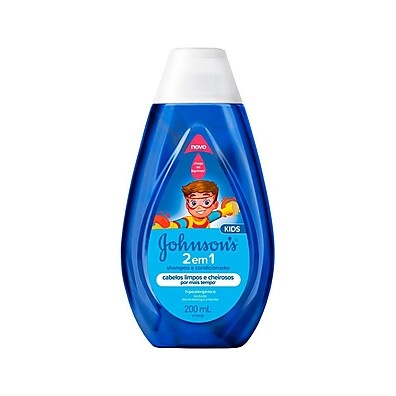 Shampoo e Condicionador Johnson Kids 2 em 1 – Prático e Suave para o Cabelo da Criança