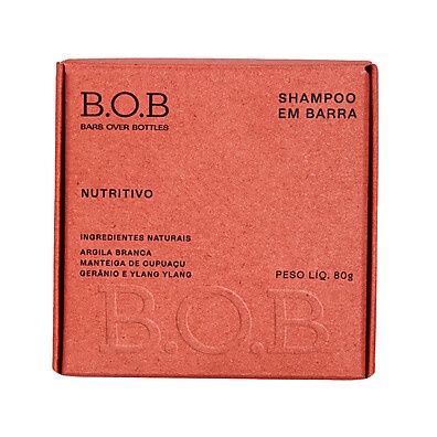 Shampoo em Barra Nutritivo B.O.B: Cabelos Revitalizados