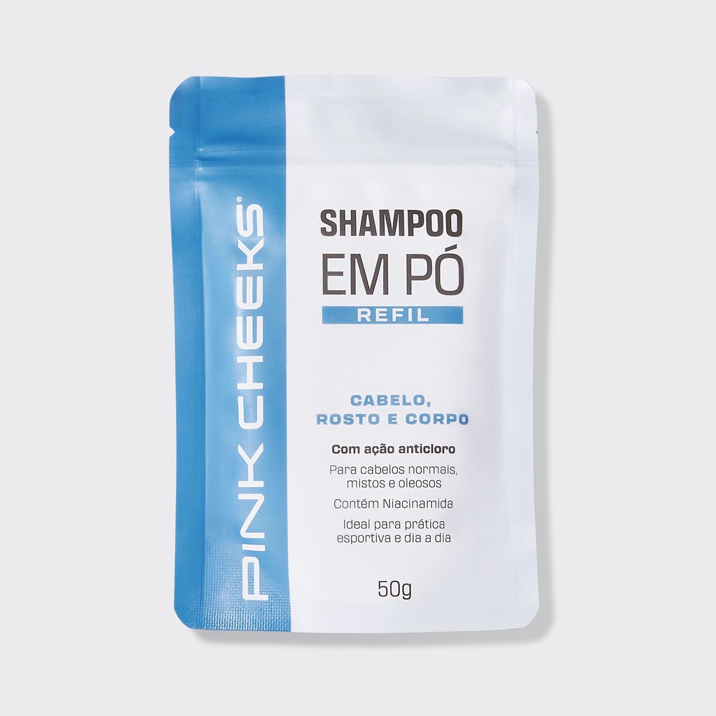 Shampoo em Pó Pink Cheeks: Limpeza 3 em 1
