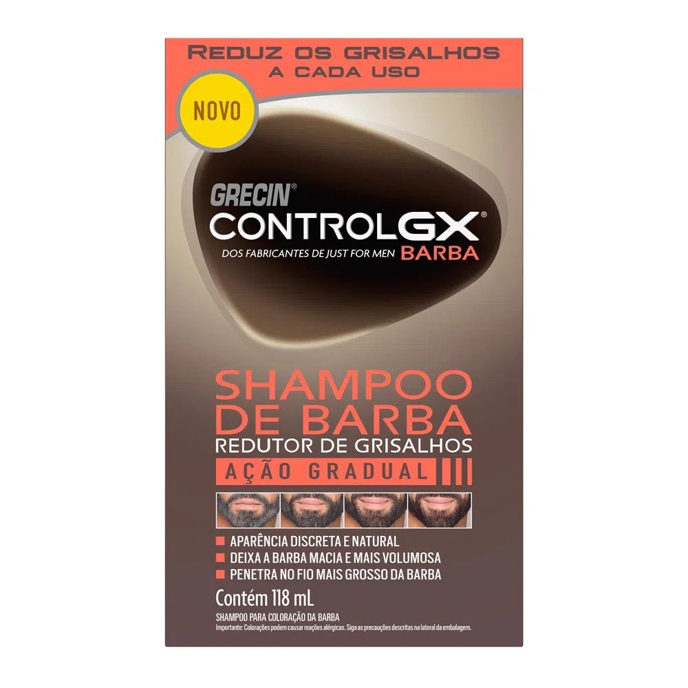 Shampoo Grecin: Reduza os Grisalhos da Barba!
