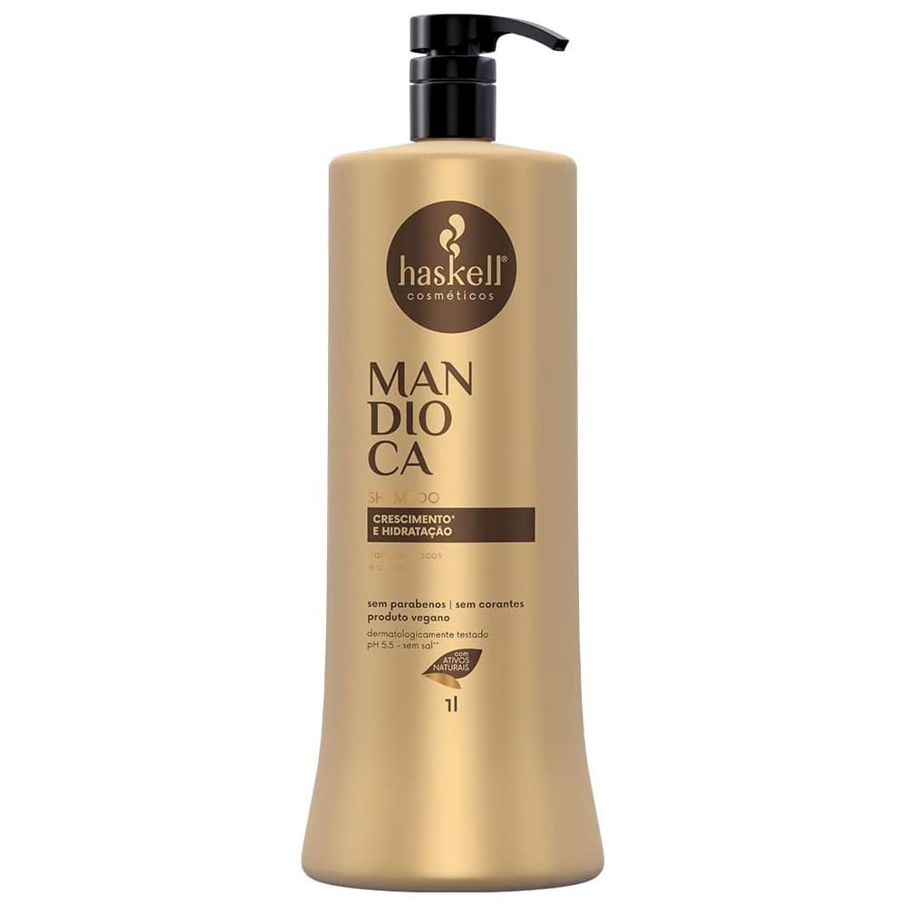 Shampoo Haskell Mandioca: Hidratação Profunda