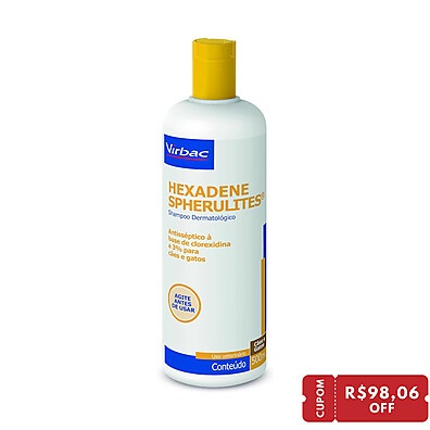 Shampoo Hexadene Spherulites Virbac: Tratamento Dermatológico para Cães e Gatos