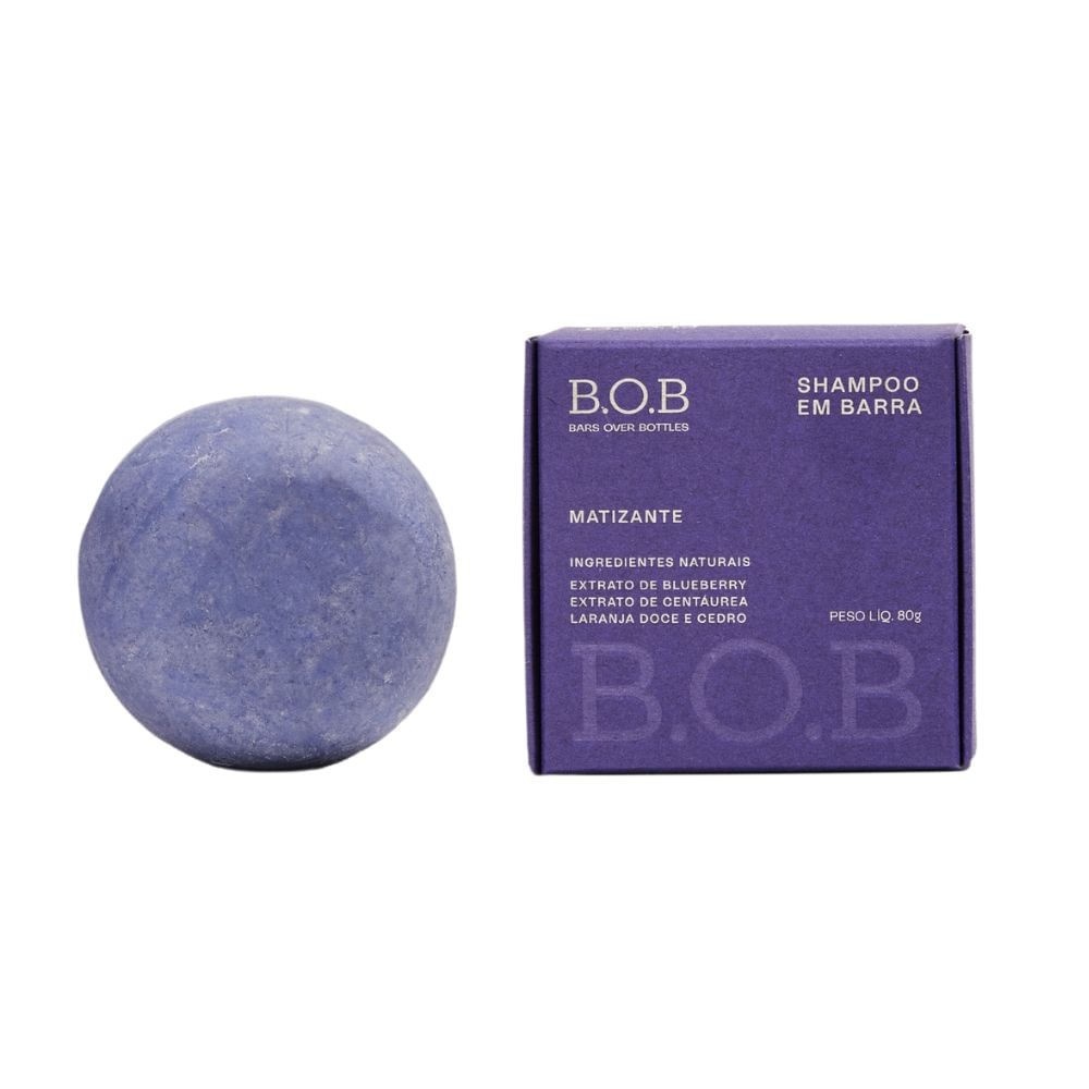 Shampoo Matizante em Barra 80g: Cabelos Loiros Radiantes