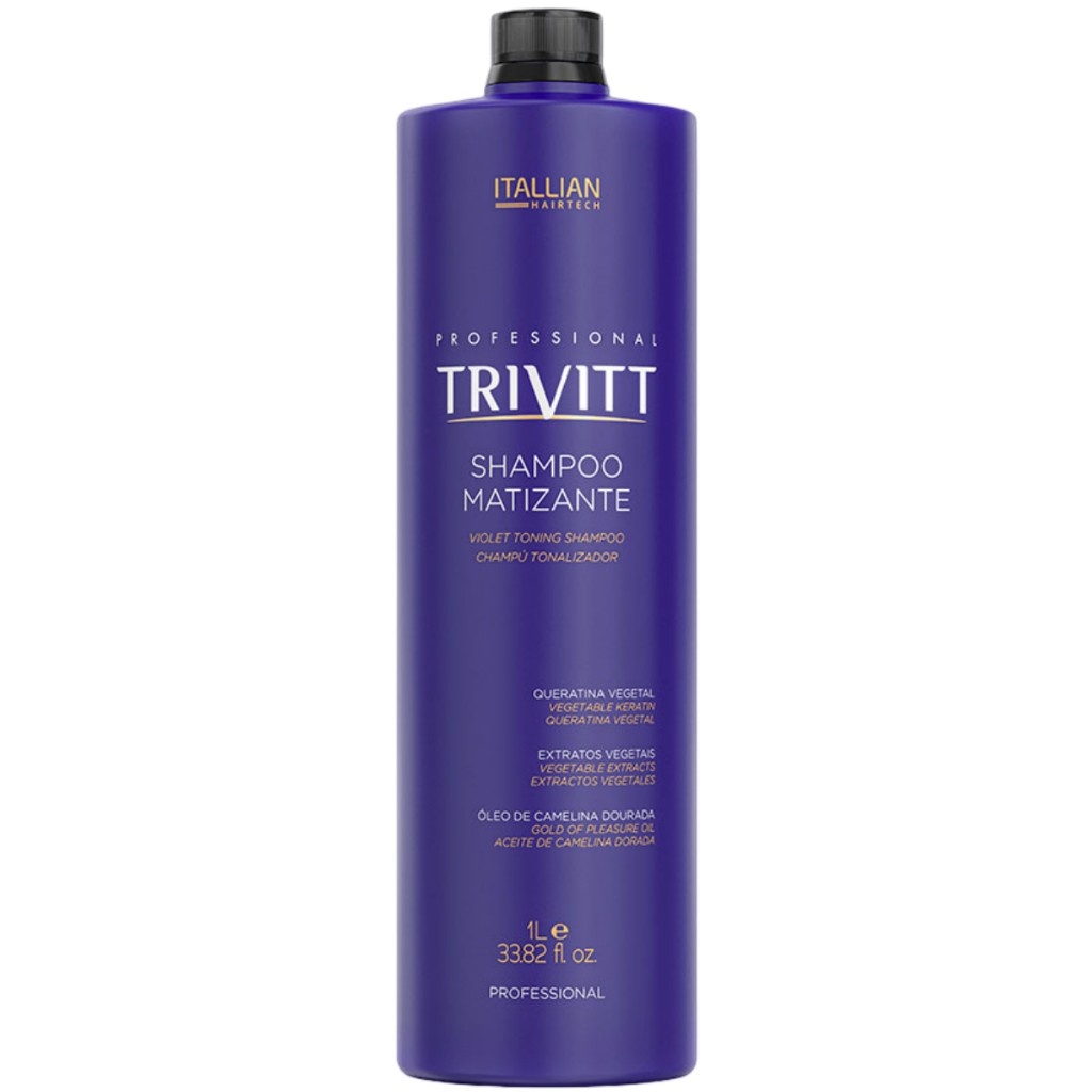 Shampoo Matizante Trivitt: Loiro Platinado e Sem Amarelo