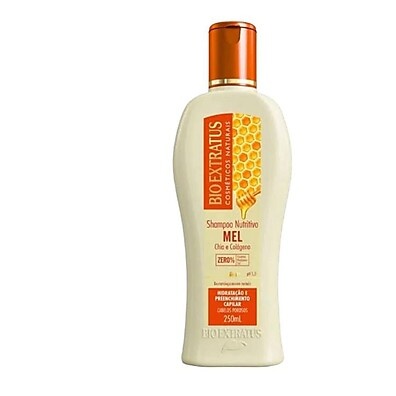 Shampoo Mel Nutritivo 250ml: Hidratação Profunda com Chia e Colágeno