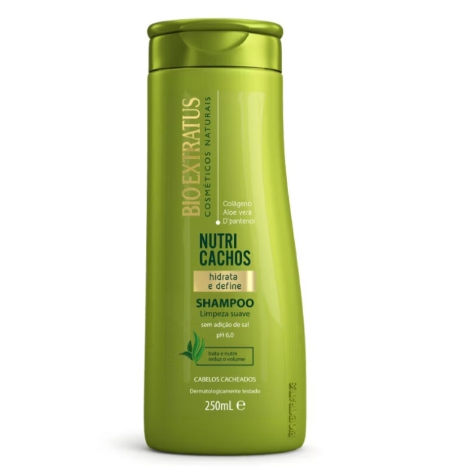 Shampoo Nutri Cachos Bio Extratus: Hidratação e Volume Controlado