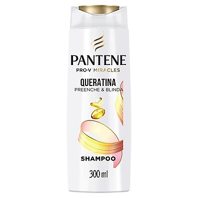 Shampoo Pantene Queratina 300ml: Reparação Profunda Contra o Calor