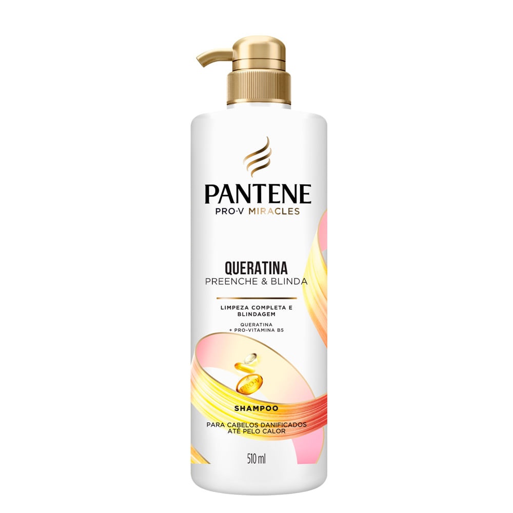Shampoo Pantene Queratina: Reparação Intensiva em 510ml