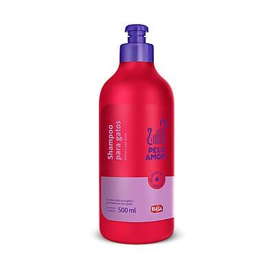 Shampoo Pelo Amor Ibasa 500ml – Cheiroso e Suave para Seu Gato