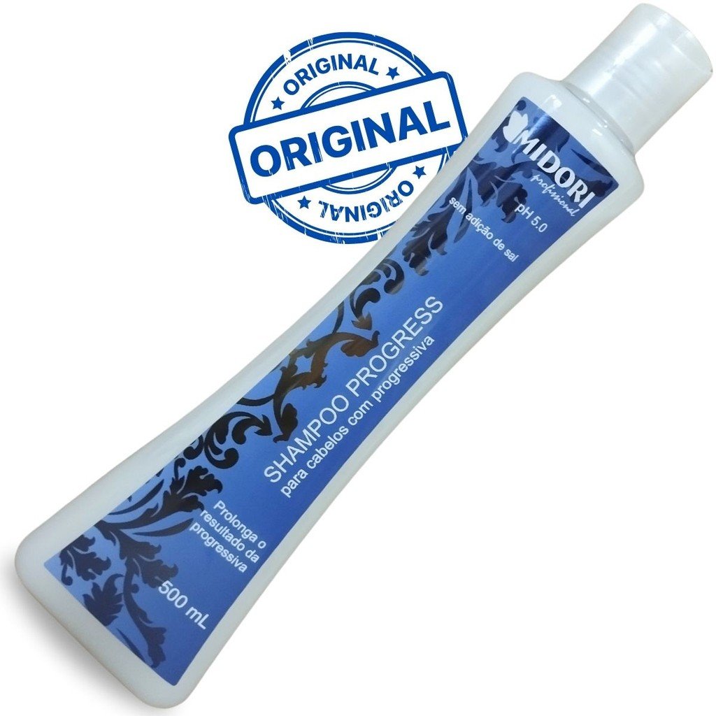 Shampoo Progress 500ml Midori: Hidratação Profunda sem Sal