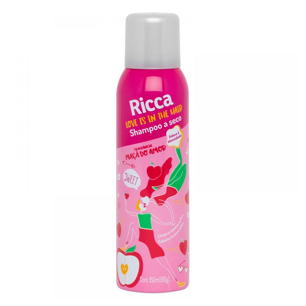 Shampoo Seco Maçã do Amor Ricca: Cabelo Leve!