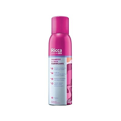 Shampoo Seco Ricca Fortificante: Cabelo Forte e Limpo!