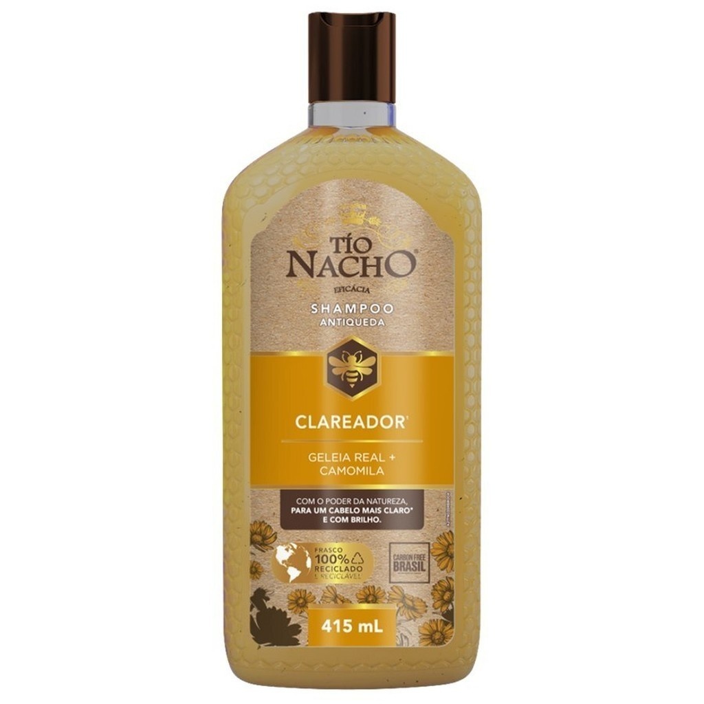 Shampoo Tio Nacho Antiqueda Clareador: Cabelos Fortes e Brilhantes